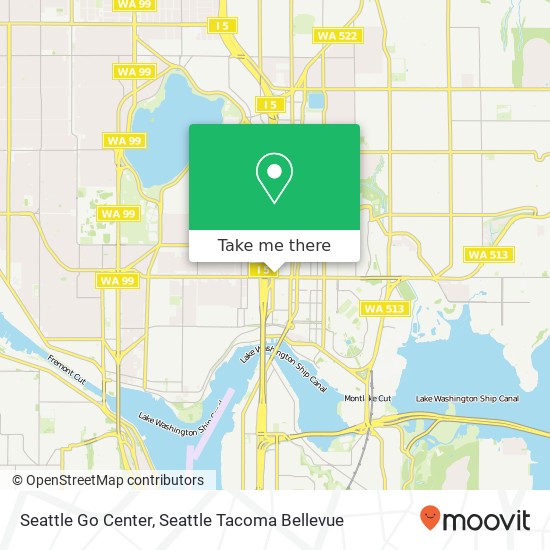 Seattle Go Center map