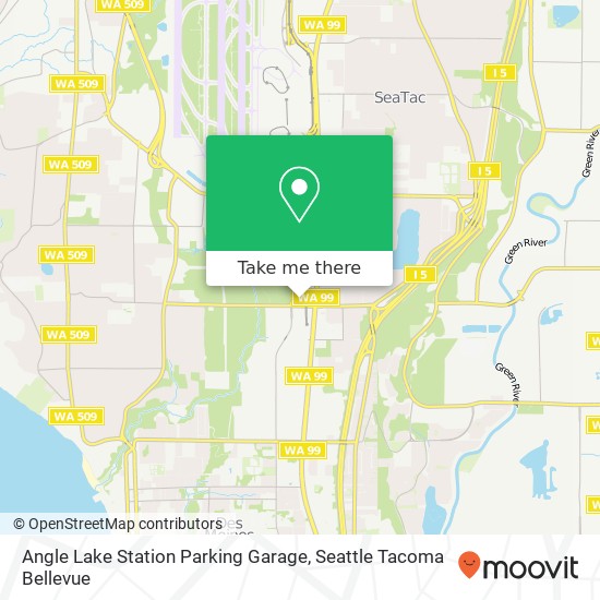 Mapa de Angle Lake Station Parking Garage