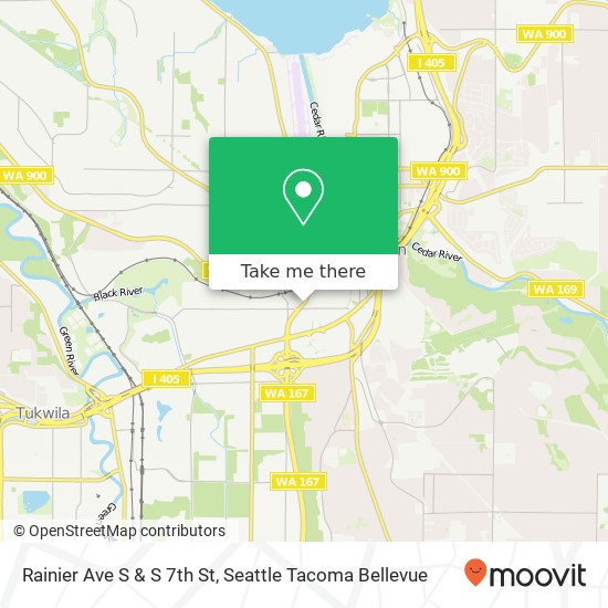 Mapa de Rainier Ave S & S 7th St