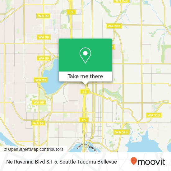 Ne Ravenna Blvd & I-5 map