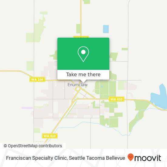 Franciscan Specialty Clinic map