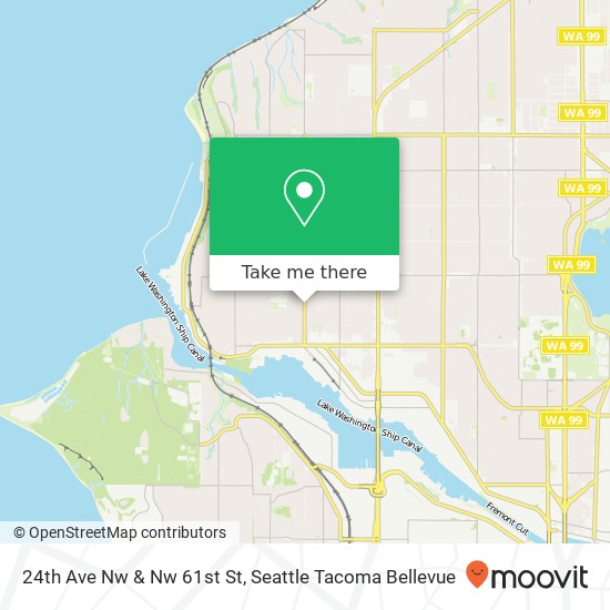 24th Ave Nw & Nw 61st St map