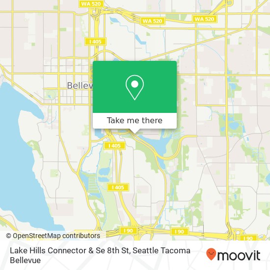 Lake Hills Connector & Se 8th St map