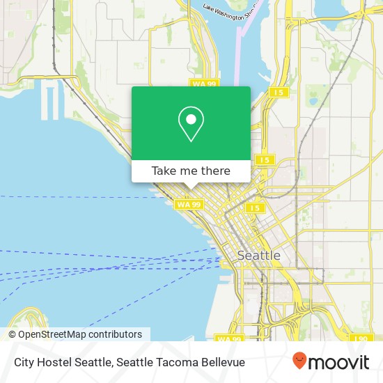 City Hostel Seattle map