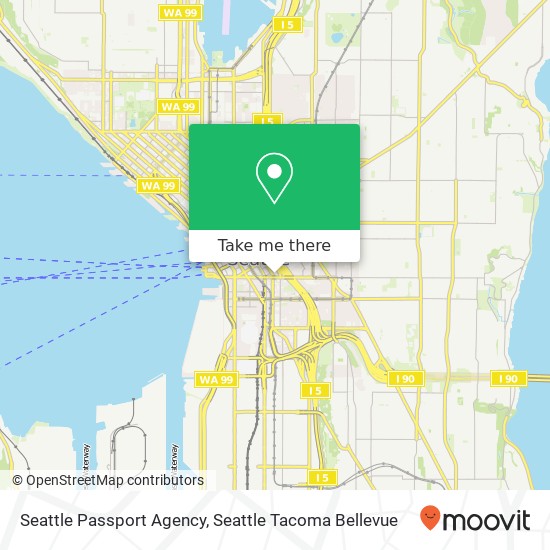 Seattle Passport Agency map