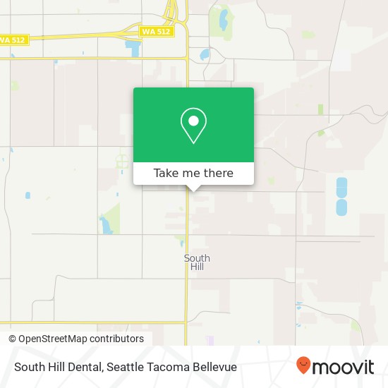 South Hill Dental map