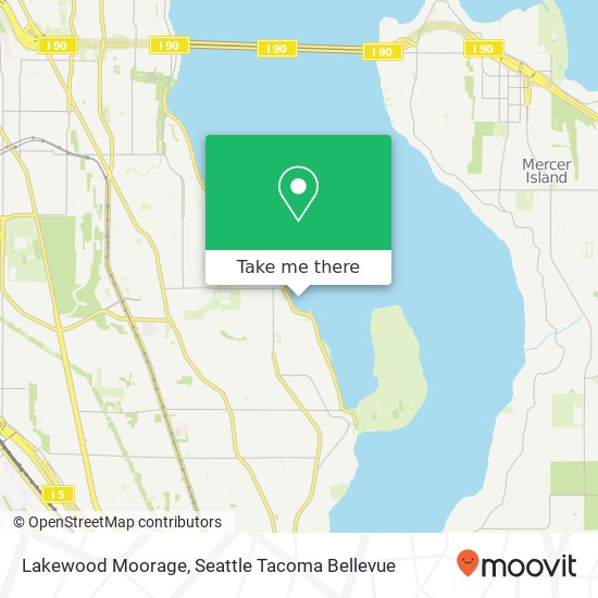 Mapa de Lakewood Moorage