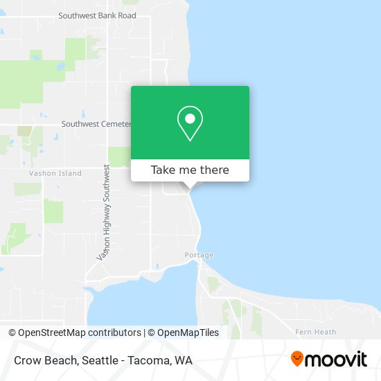 Crow Beach map