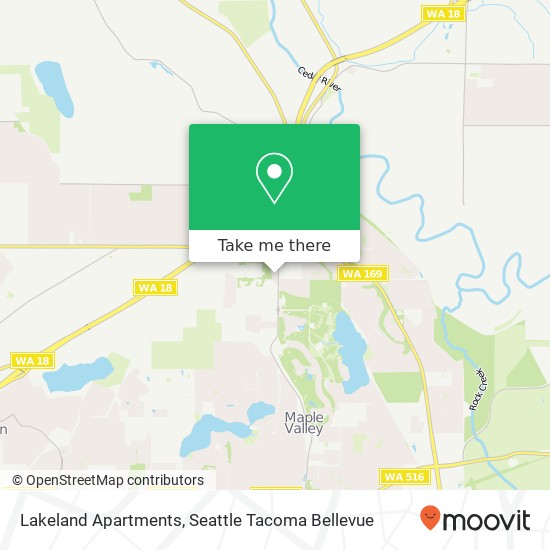 Mapa de Lakeland Apartments