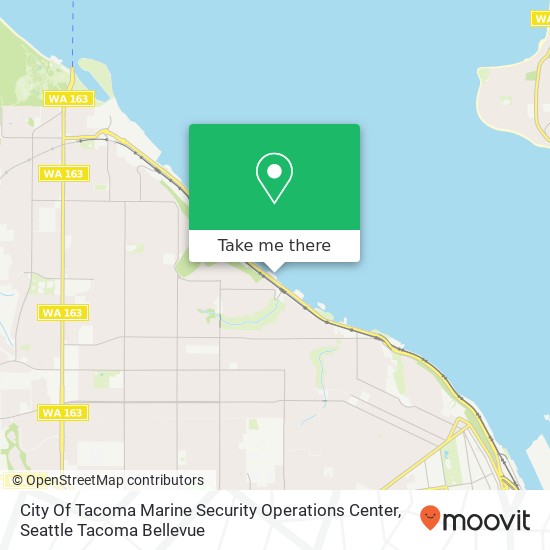 City Of Tacoma Marine Security Operations Center map