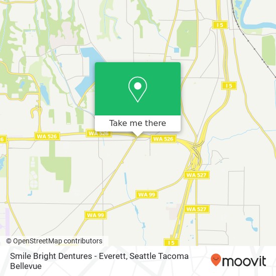 Smile Bright Dentures - Everett map