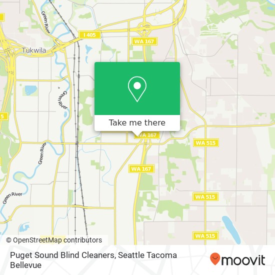 Puget Sound Blind Cleaners map