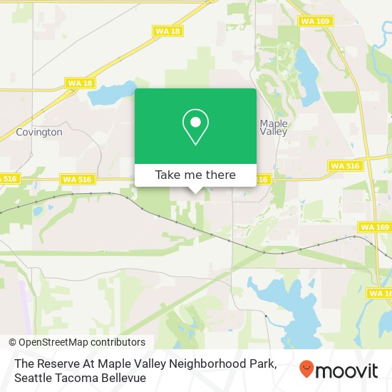 Mapa de The Reserve At Maple Valley Neighborhood Park