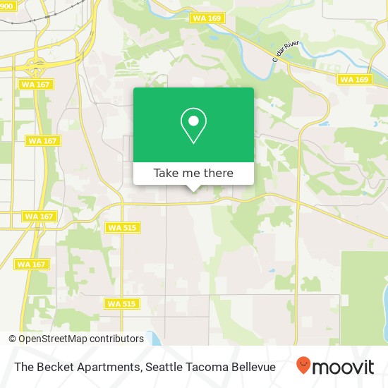 The Becket Apartments map