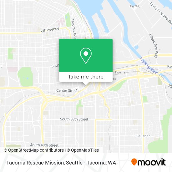 Mapa de Tacoma Rescue Mission