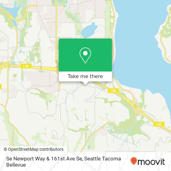 Se Newport Way & 161st Ave Se map
