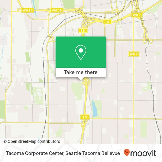 Tacoma Corporate Center map