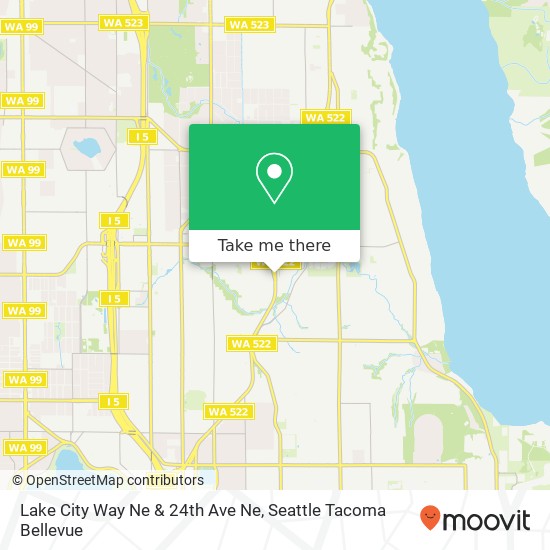 Lake City Way Ne & 24th Ave Ne map