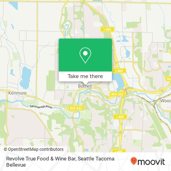 Mapa de Revolve True Food & Wine Bar