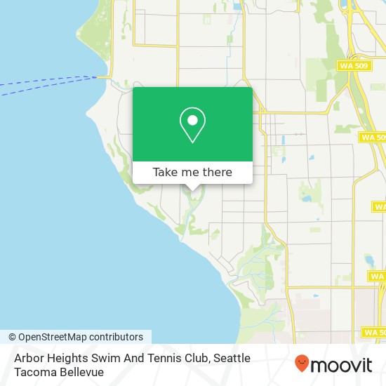 Arbor Heights Swim And Tennis Club map