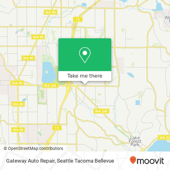 Mapa de Gateway Auto Repair