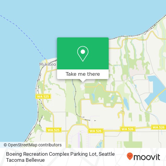 Boeing Recreation Complex Parking Lot map