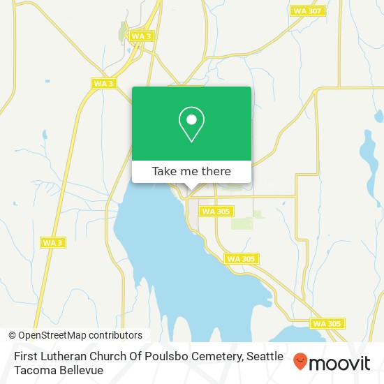 First Lutheran Church Of Poulsbo Cemetery map