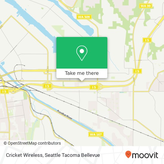 Mapa de Cricket Wireless