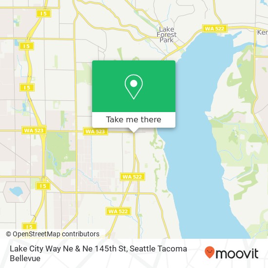 Lake City Way Ne & Ne 145th St map