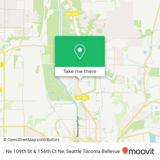 Ne 109th St & 156th Ct Ne map