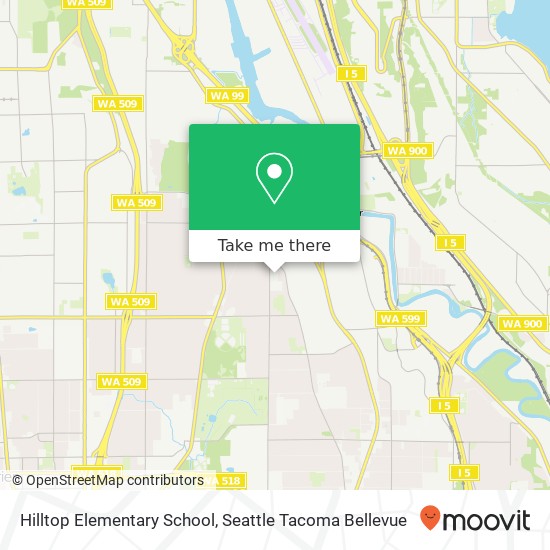 Mapa de Hilltop Elementary School