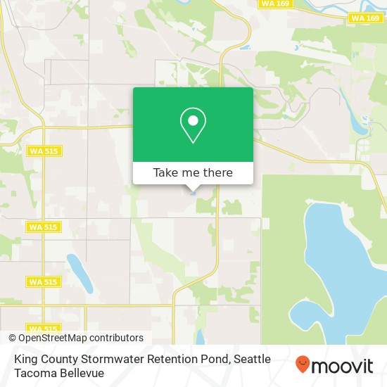 King County Stormwater Retention Pond map