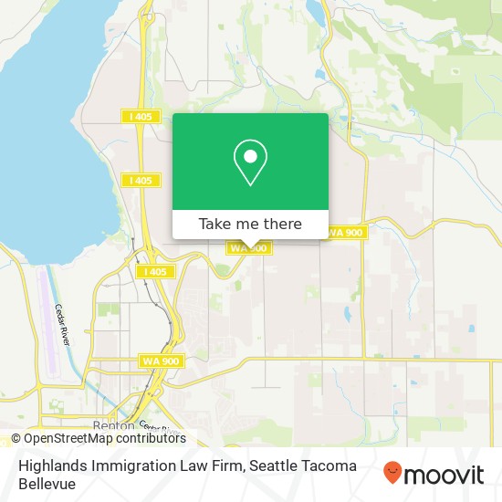 Highlands Immigration Law Firm map