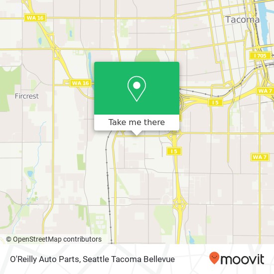 O'Reilly Auto Parts map