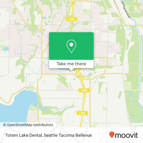 Mapa de Totem Lake Dental