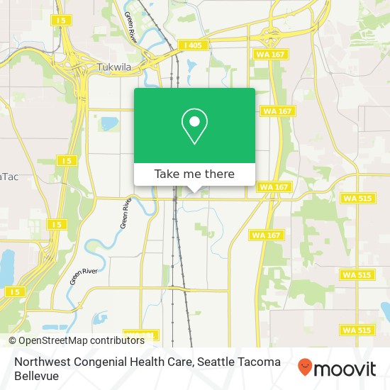 Mapa de Northwest Congenial Health Care