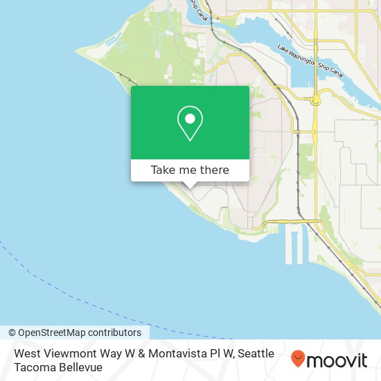 Mapa de West Viewmont Way W & Montavista Pl W