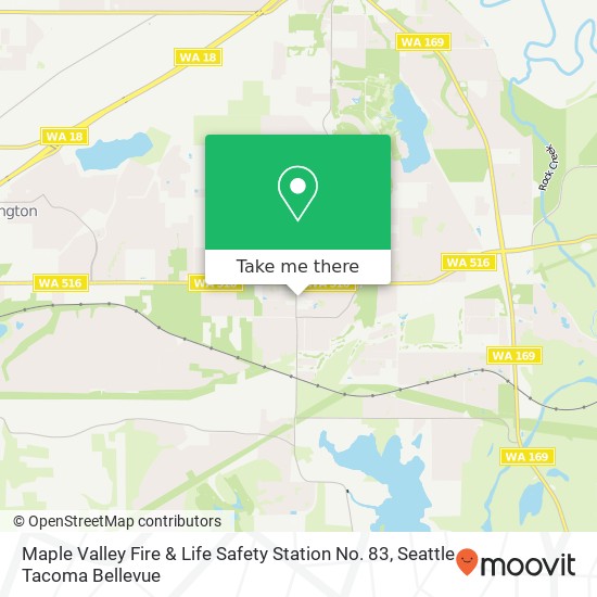 Mapa de Maple Valley Fire & Life Safety Station No. 83