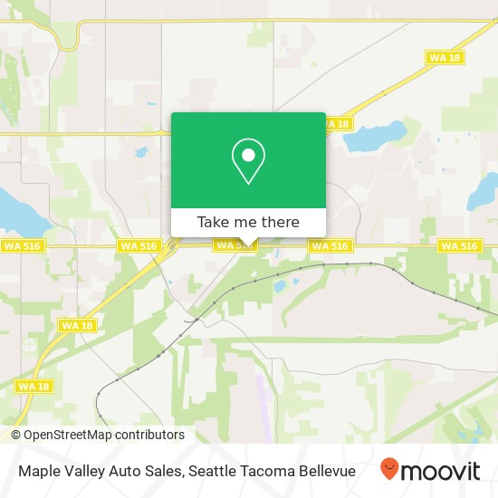 Maple Valley Auto Sales map