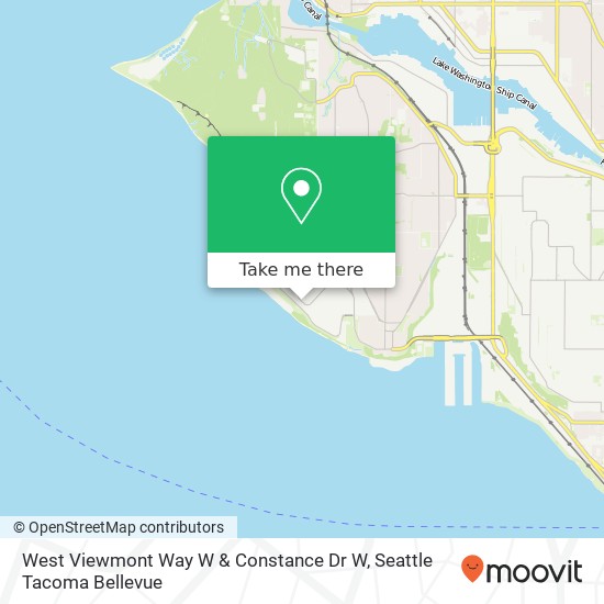 Mapa de West Viewmont Way W & Constance Dr W