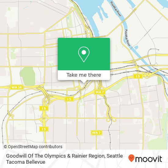 Mapa de Goodwill Of The Olympics & Rainier Region