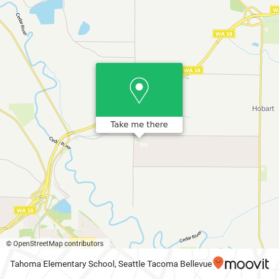 Mapa de Tahoma Elementary School