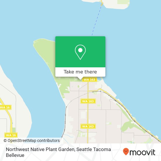 Northwest Native Plant Garden map