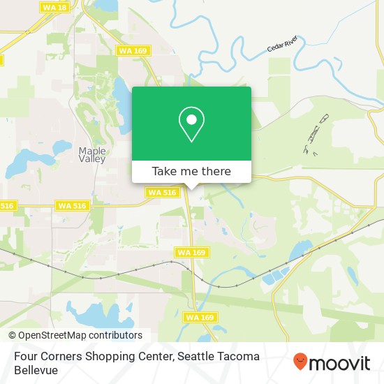 Mapa de Four Corners Shopping Center