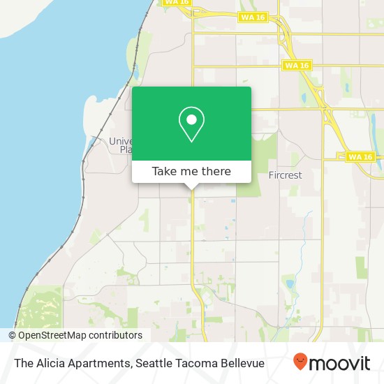 Mapa de The Alicia Apartments