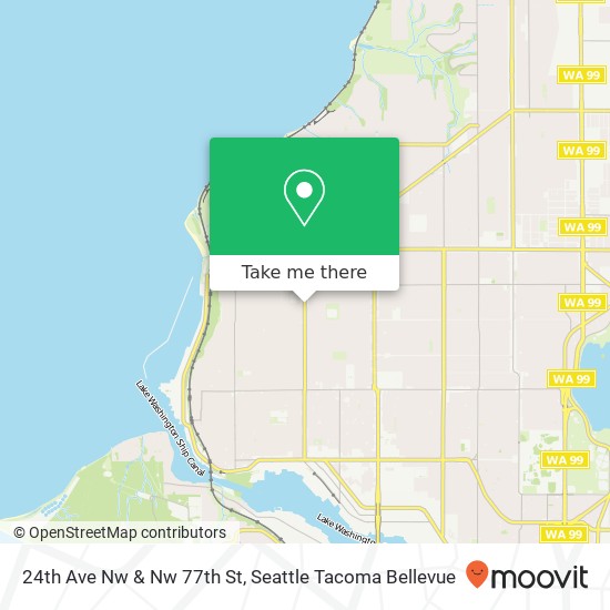 24th Ave Nw & Nw 77th St map