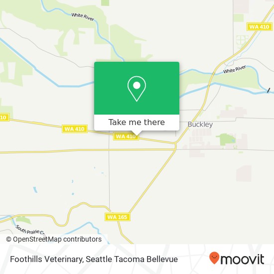 Mapa de Foothills Veterinary