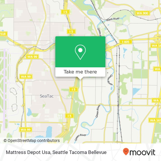 Mapa de Mattress Depot Usa