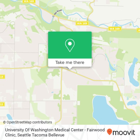 Mapa de University Of Washington Medical Center - Fairwood Clinic