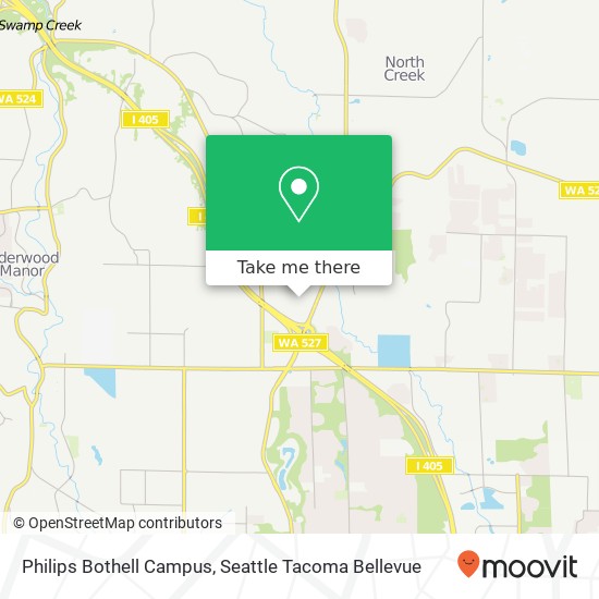 Mapa de Philips Bothell Campus